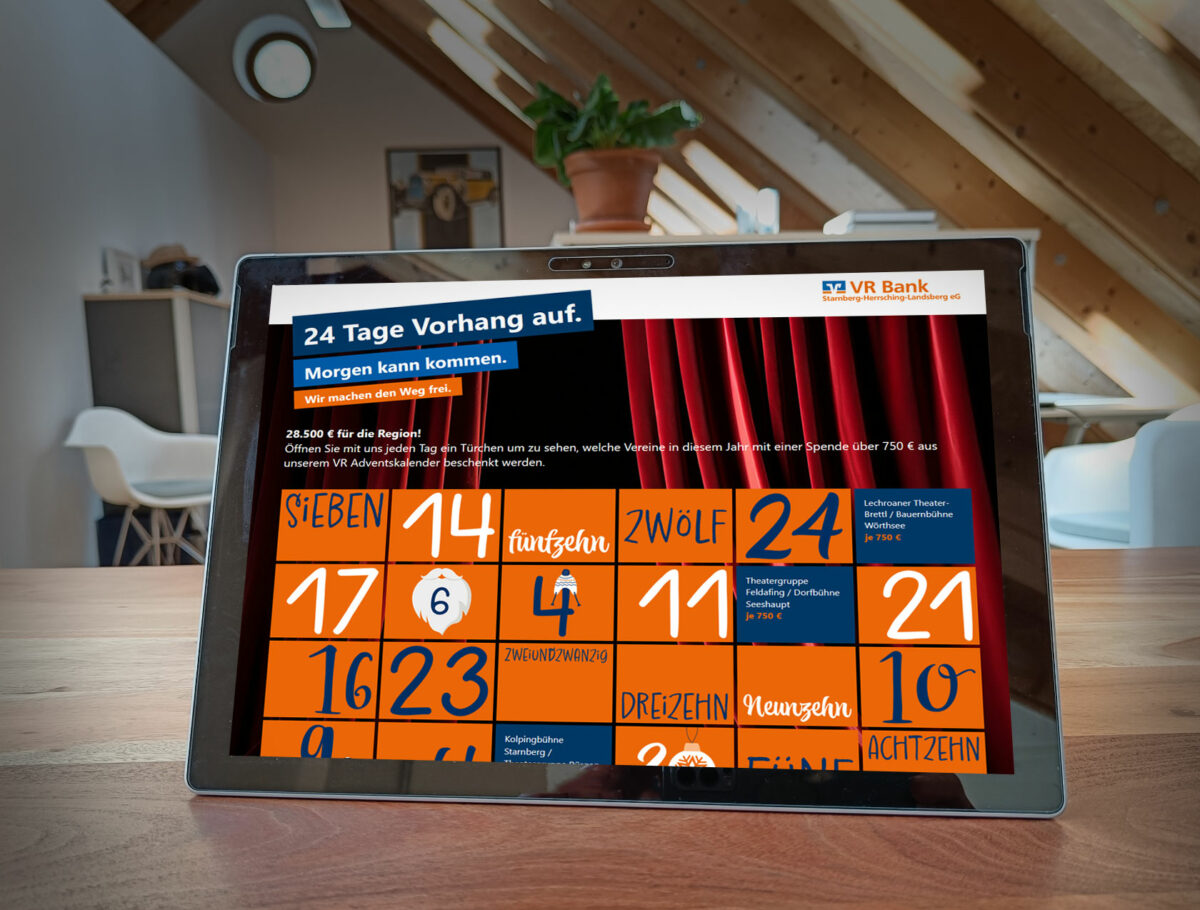 VR Adventskalender Webdesign Referenz